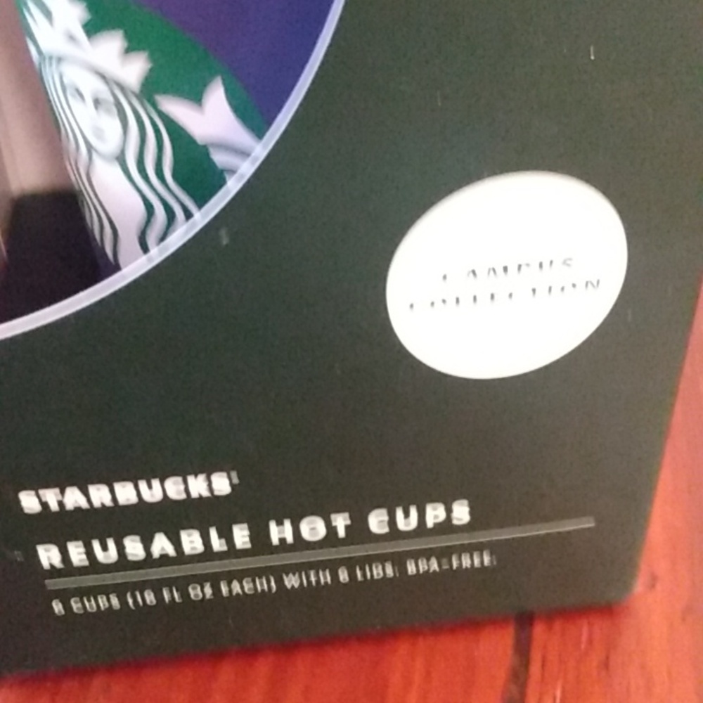 Brand New Limited Edition Starbucks Reusable Hot Cups Washington Huskies 6 - Picture 3 of 11